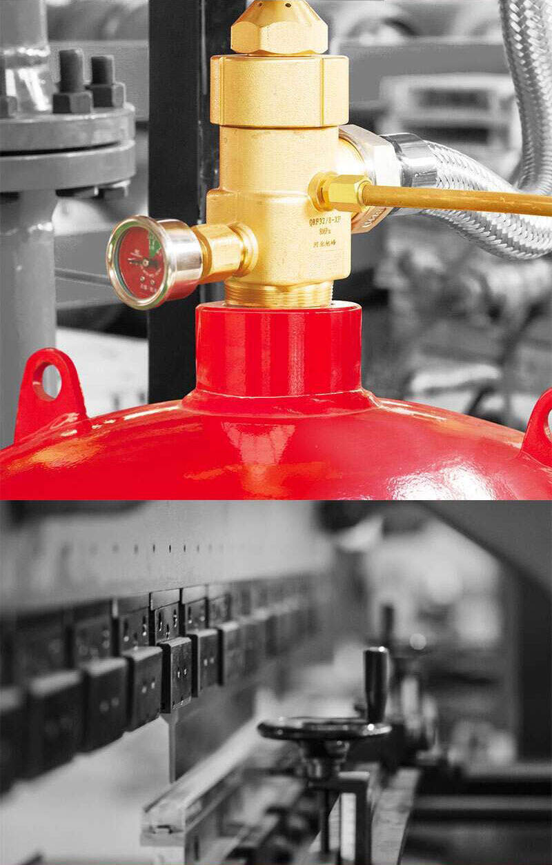 高壓二氧化碳滅火設備噴漆系統實拍